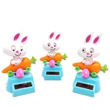 Инновационные солнечные Танцы Кролик украшение автомобиля качающейся головой кукла автомобиль украшения-игрушка без батарея требуется