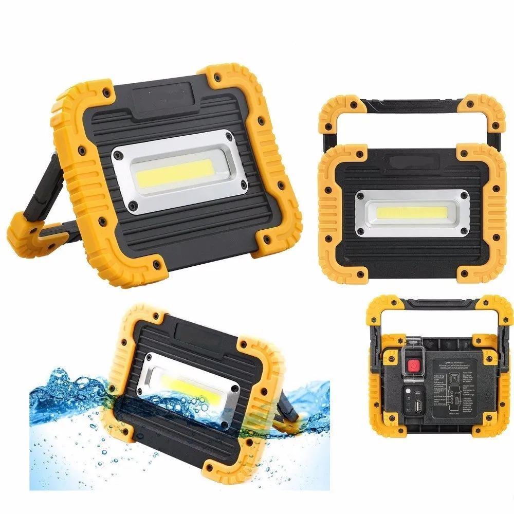 

20W LED Camping Lantern Rechargeable Camping Light COB Led 800 Lumens Portable Floodlight Powerbank Lamp For Hiking Tent Light