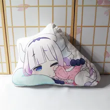Kobayashi – taie d'oreiller double face pour filles, 50cm, dessin animé KannaKamui