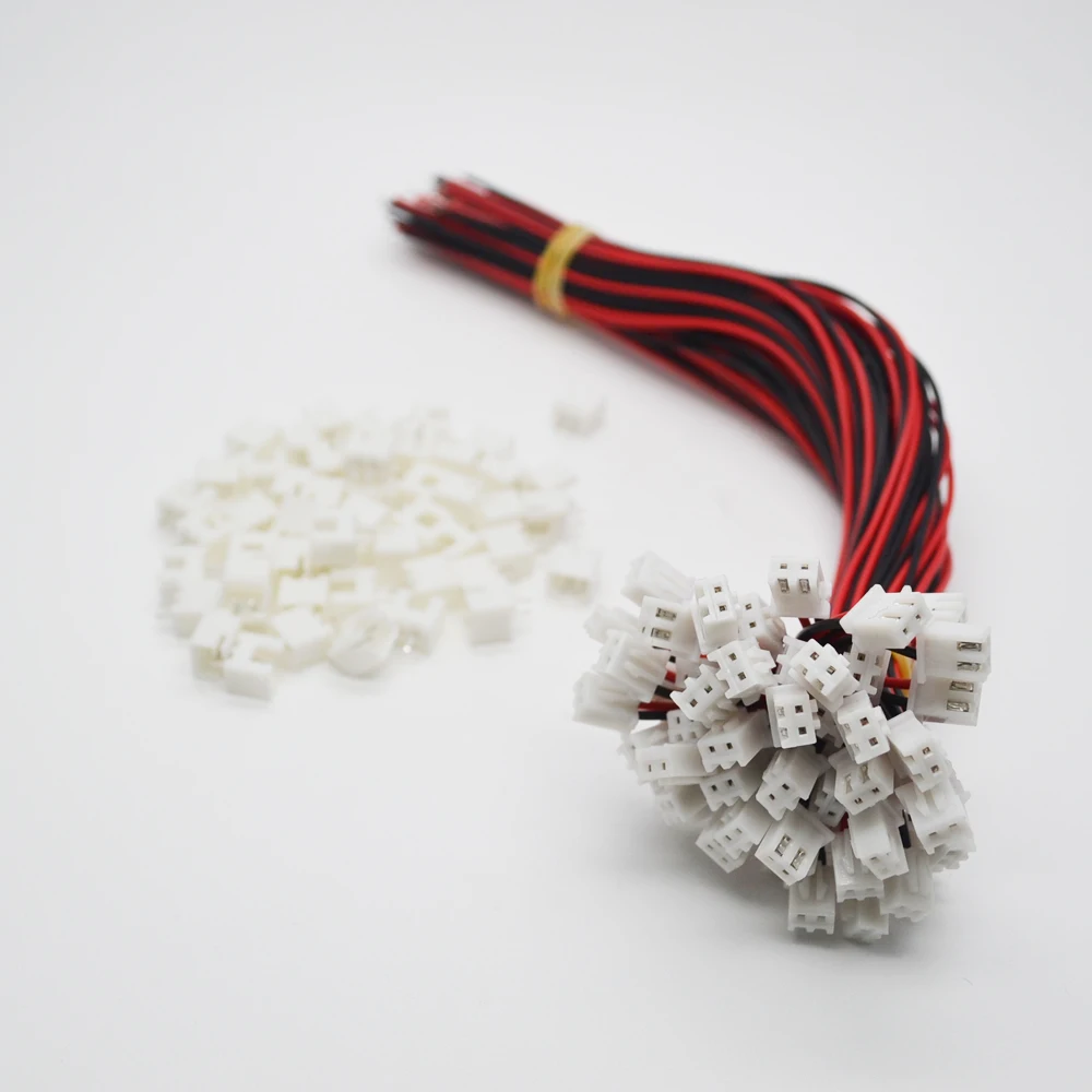 10 компл./лот 26AWG JST XH2.54 2 контактный Штекерный кабель длиной 10/15/20/30 мм