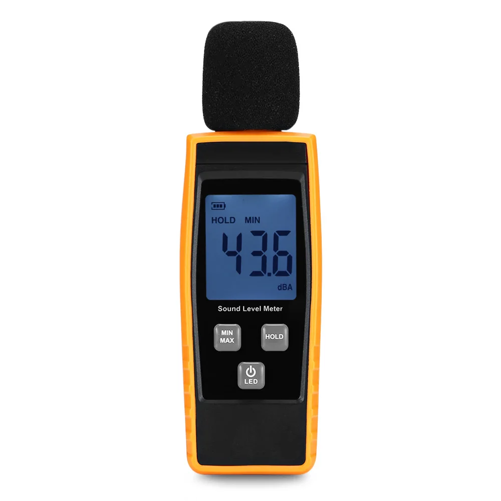 GBTIGER RZ1359 LCD Display Digital Sound Level Meter Auto Power Off Decibel Logger Noise Audio Detector Diagnose-Tool | Инструменты