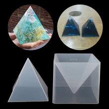 Super Pyramid Silicone Mould Resin Craft Jewelry Crystal Mold With Plastic Frame Jewelry Crafts Resin Molds