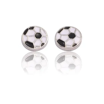 

Earrings For Women Exquisite Tiny Enamel Soccer Football Stud Earrings Fashion Earings Jewelry Brincos