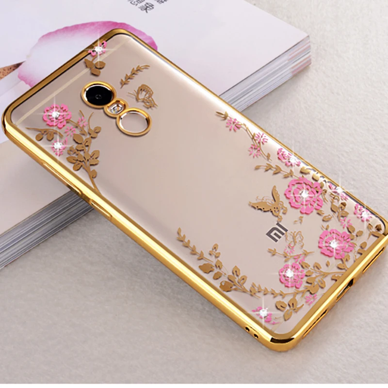 

Redmi 6 Pro 6A 5A Note 6 Case Plating frame Gilded Glitter Crystal TPU silicone soft Back Cover For Xiaomi MiPocophone F1 8 SE