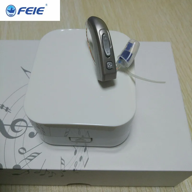 

2-CH Invisible BTE Hearing Aid Aids Rechargeable Mini Digital Wireless Ear Hearing Devices Headphones for Hearing Impaired