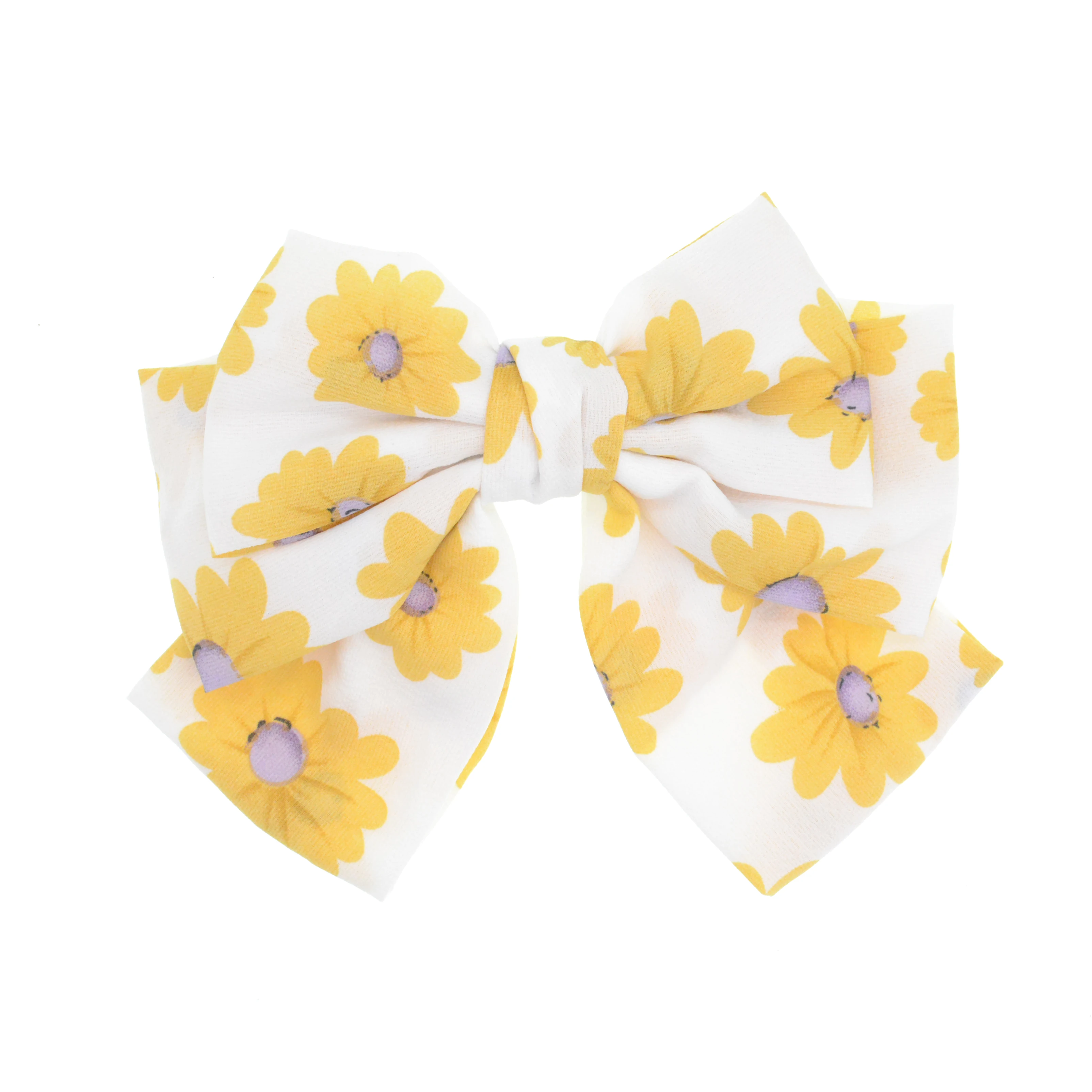 

1 Piece Flower Printing 8 Inch Large Bow Hair Clips Women Wedding Bridal Barrettes Hair Accessories