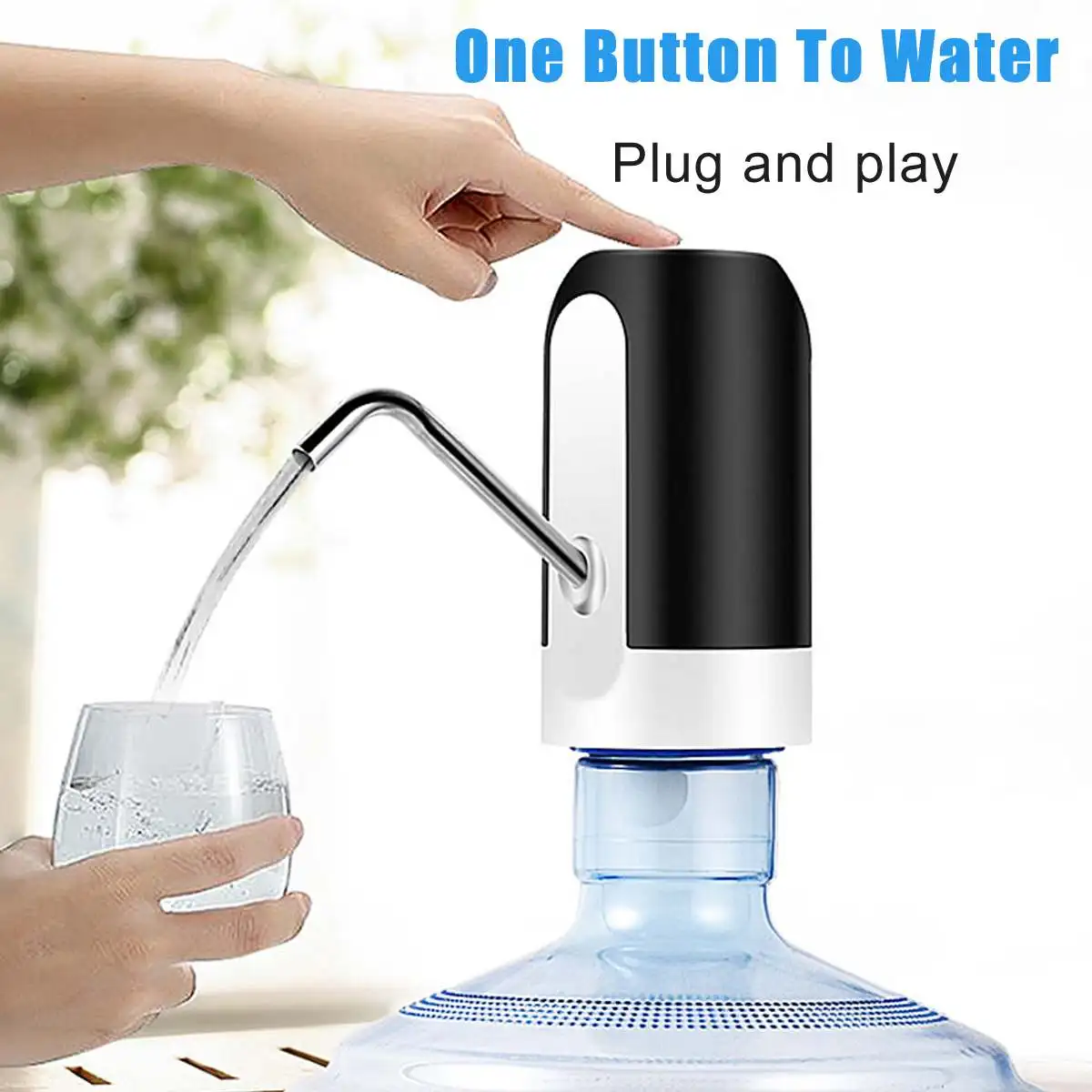 

Electric Automatic Water Pump Dispenser Gallon Drinking Water Bottle with LED Switch Portable Gallon Drinking Bottle Switch