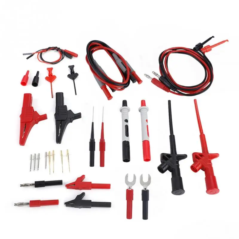 

Hot Electronic Multimeter Test Lead Probe Cable Kit 4mm Banana Plug Male Connector Multi Meter Test Lead Probe new hot
