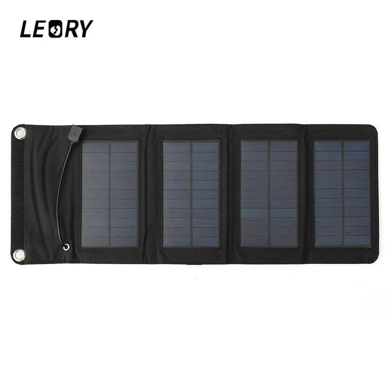 LEORY 7 Вт USB Солнечное зарядное устройство портативные солнечные панели зарядное устройство кемпинг путешествия складной для телефона зарядные комплекты