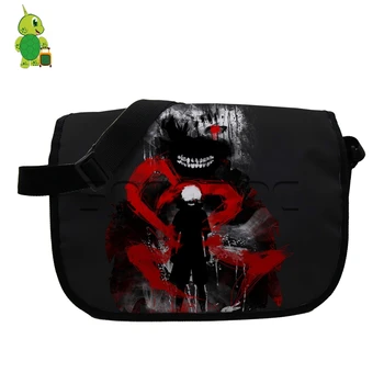

Anime Tokyo Ghoul Kaneki Ken Outline Messenger Bags Printing School Handbag for Teenagers Students Crossbody Shoulder Bags