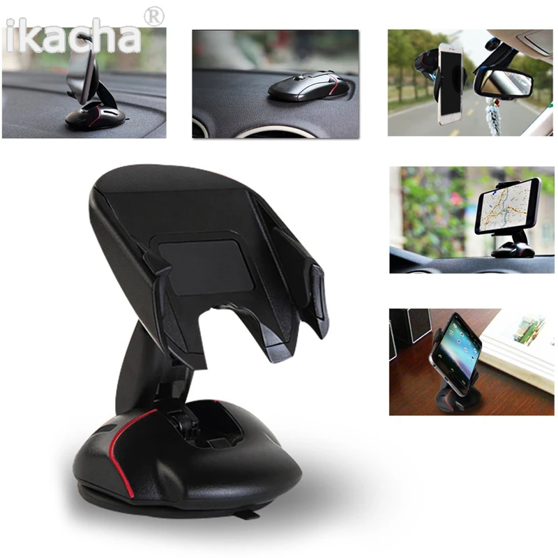 

Car Phone Holder for iphone 8 360 Rotatable Foldable Mouse Suction Dashboard Windshield Mount Stand For Phone GPS Device