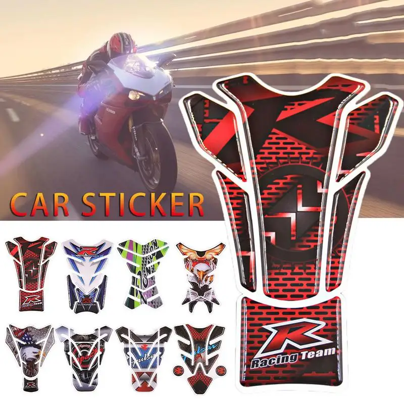 

3D Motor Sticker Motorcycle Protector Sticker Gas Fuel Oil Tank Protection Stickers Personalized Stickers Knight Car Decal