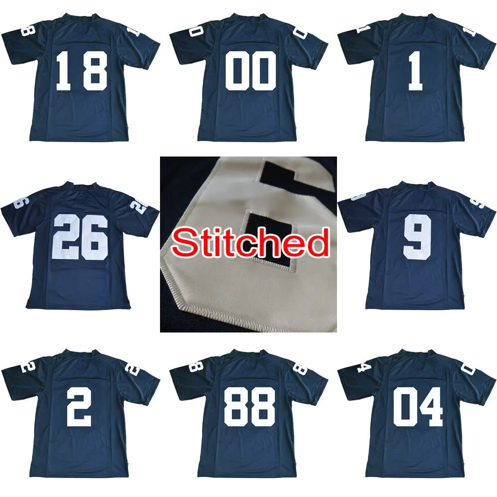 

Penn State Jerseys Any Numbers For Men 26 Saquon Barkley 9 Trace Mcsorley 11 Parsons Slade 24 Sanders 18 Holland t shirt Navy