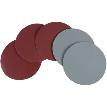 

25Pcs 5 Inch Round Sanding Discs Sandpaper Circular Pads Grit Wet And Dry Sandpaper Assortment Drywall Sanding Paper (Red And