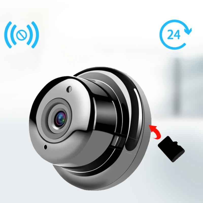 720P Мини Ip Wi Fi камера беспроводная Hd 180 ° Скрытая домашняя безопасности ночного