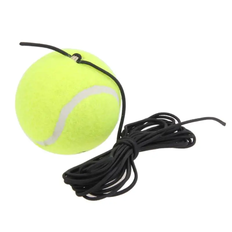 Высокое качество резиновые шерстяные теннисные мячи тренер теннисный мяч с веревкой