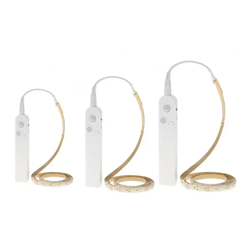 

LED Cabinet Light Waterproof PIR Motion Sensor LED Strip Battery Operated Under Bed Closet Wardrobe Stairs Hallway Night Lamp
