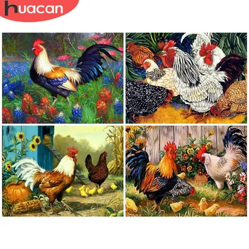

HUACAN 5D Diamond Painting Chicken DIY Full Square Diamond Embroidery Animal Rhinestone Picture Diamond Mosaic DropShip
