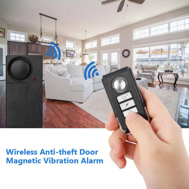 

MR-04R Wireless Anti-theft Door and Window Alarm Remote Control Door Magnetic Vibration Alarm Efficient And Energy-saving