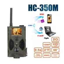 Охотничья камера MMS GPRS электронная почта инфракрасная камера GSM HC350M GPRS 16MP 1080P HC300M ночное видение для животных фото ловушки