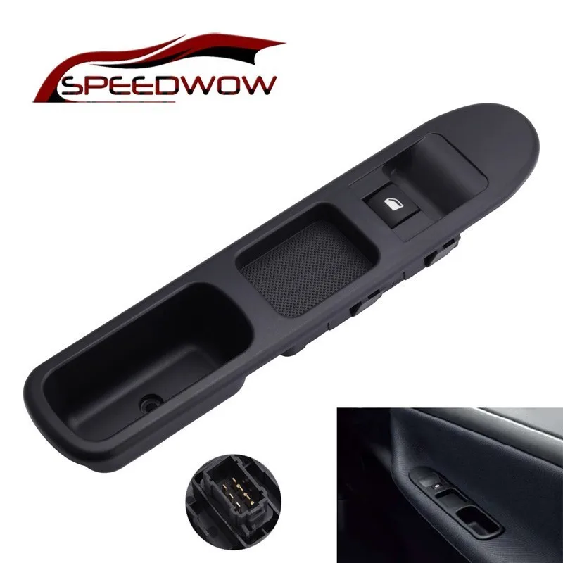 

SPEEDWOW 6 Pins Passenger Side Master Window Switch Button Car Electric Window Switch For Peugeot 207 2007-2015 6490HQ