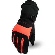 Waterproof Winter Snow Ski Gloves-30C Degree Warm Motorcycle Anti-slip Thermal Fleece Heated Cycling Gloves