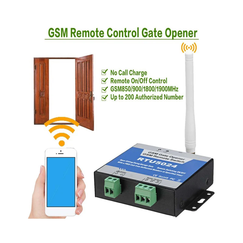 RTU5024 GSM 3G 4G беспроводной открывалка для дверей/ворот с пультом дистанционного
