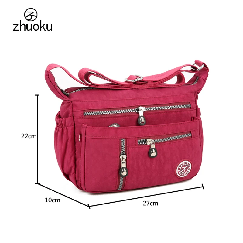 

Zhuoku Shoulder Crossbody Bags For Women Hobos Shoulder Woman Bolsas Women Bag Shoulder Messenger Bag Nylon Pouch