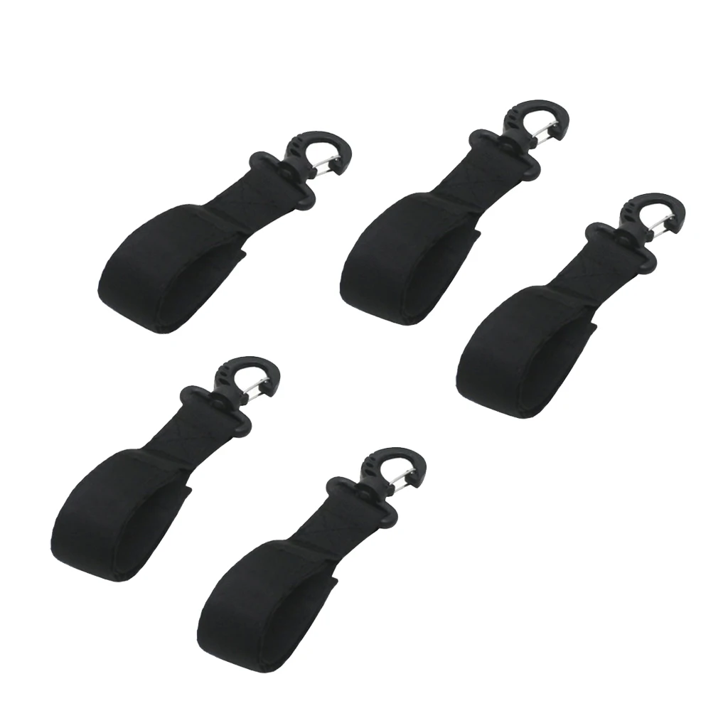 

5 Count Kayak Paddle Holder Clip Paddles Oar Storage Rack Strap Keeper Mount- Heavy Duty Rotatable