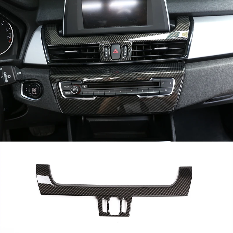 

Carbon Fiber ABS Navigation Display Panel Cover Trim For BMW 2 Series Gran Tourer F45 F46 218i 2014-2018 Car Accessories