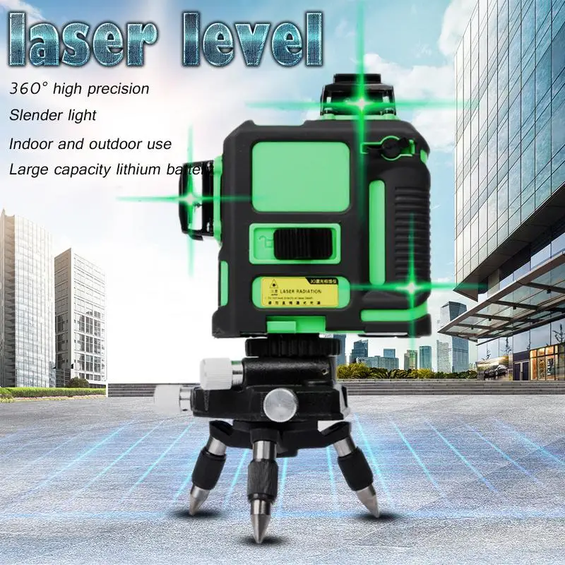 

3D 12Line Green Laser Level Self-Leveling 360 Horizontal And Vertical Cross Green Laser Beam Line Professional Construction Tool