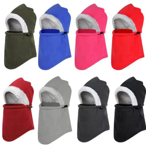 

2018 Fashion Winter Beanie Hat Scarf Set Fleece Warm Balaclava Snow Ski Cap Plus Thick for Kid Men Women