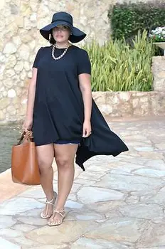 

Women Summer Casual Black Loose Short Sleeve Chiffon Shirt Top Plus Size T-Shirts