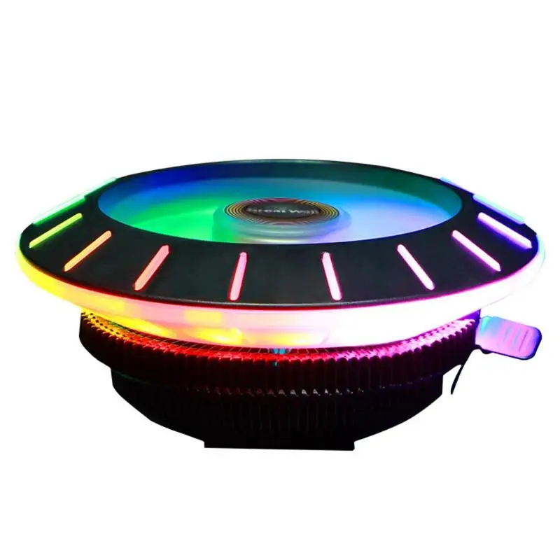 Alloyseed X120 CPU Downdraft التبريد تحمل الهيدروليكية مع RGB التبريد مروحة + غرفة التبريد ل LGA 115X/775 FM2/ FM1/AM3 + 28dBA الضوضاء Alloyseed X120 CPU Downdraft التبريد تحمل الهيدروليكية مع RGB التبريد مروحة + غرفة التبريد ل LGA 115X/775 FM2/ FM1/AM3 + 28dBA الضوضاء