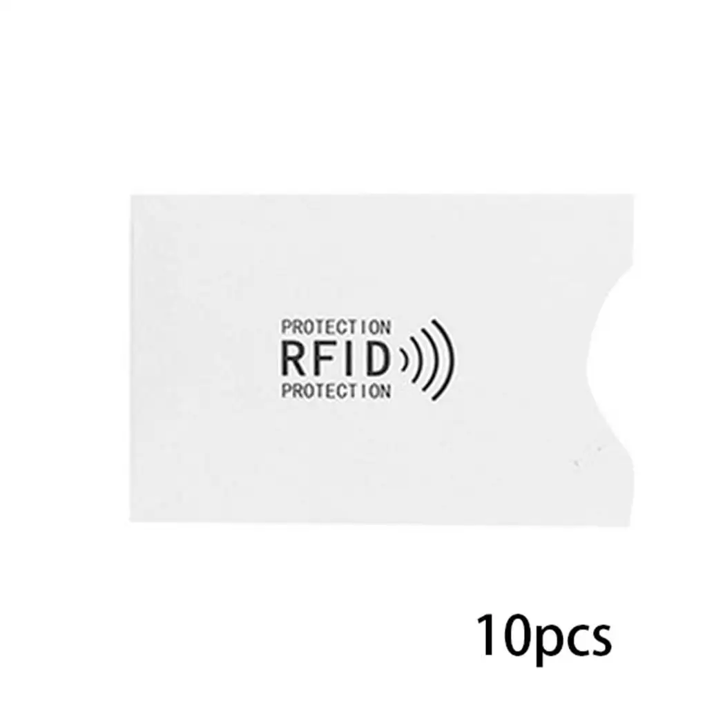 

10Pcs RFID Blocking Sleeve Credit Card Holder Protection Case Wallet Open Pcs/Bag Casual, Home, Outdoor, etc