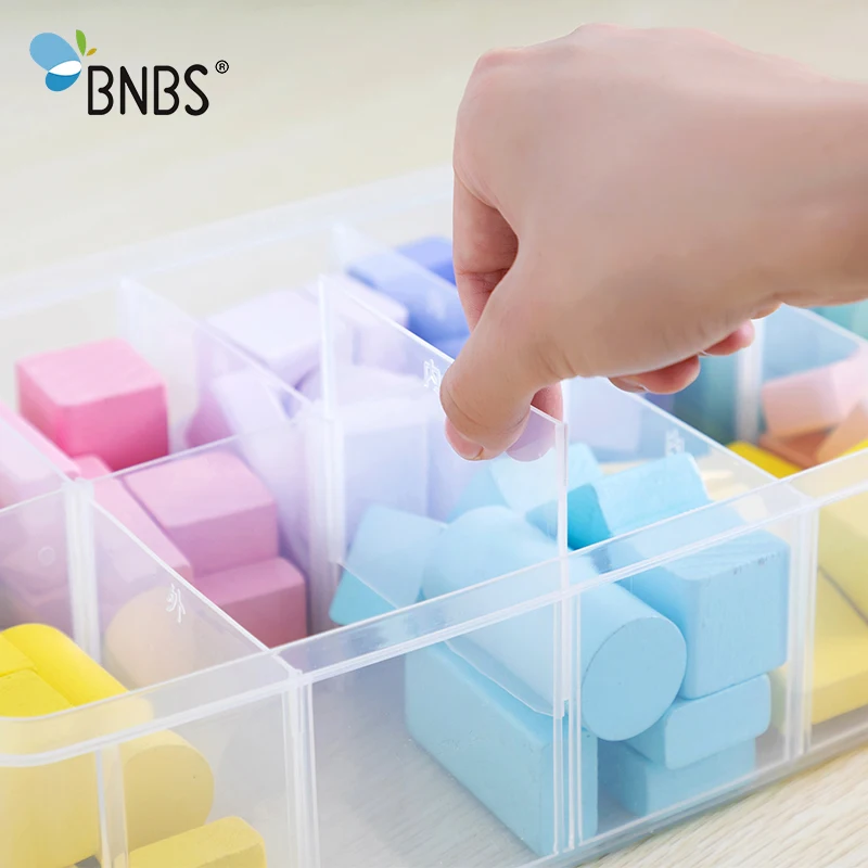 BNBS пластиковая коробка для игрушек со строительными блоками прозрачный