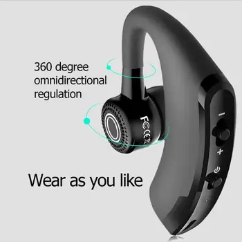 

V9 Bluetooth 4.1 Earphone Handfree CSR Noise Control Business Car Wireless Headset support APP/3D Stereo Enhancement