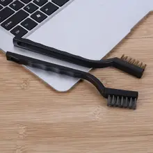 ALLOET проволочная щетка мини Нержавеющая сталь удалить щетка для удаления ржавчины Чистящая полирующая металлическая кисть инструменты с деревянной ручкой 3 шт./компл. практичный