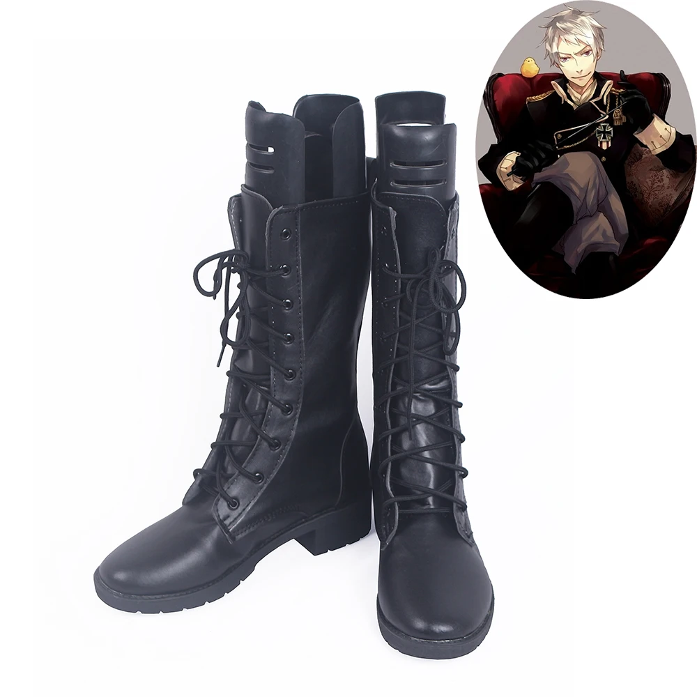 

Hetalia: Axis Powers Prussia Gilbert Beillschmidt Cosplay Shoes Men Boots