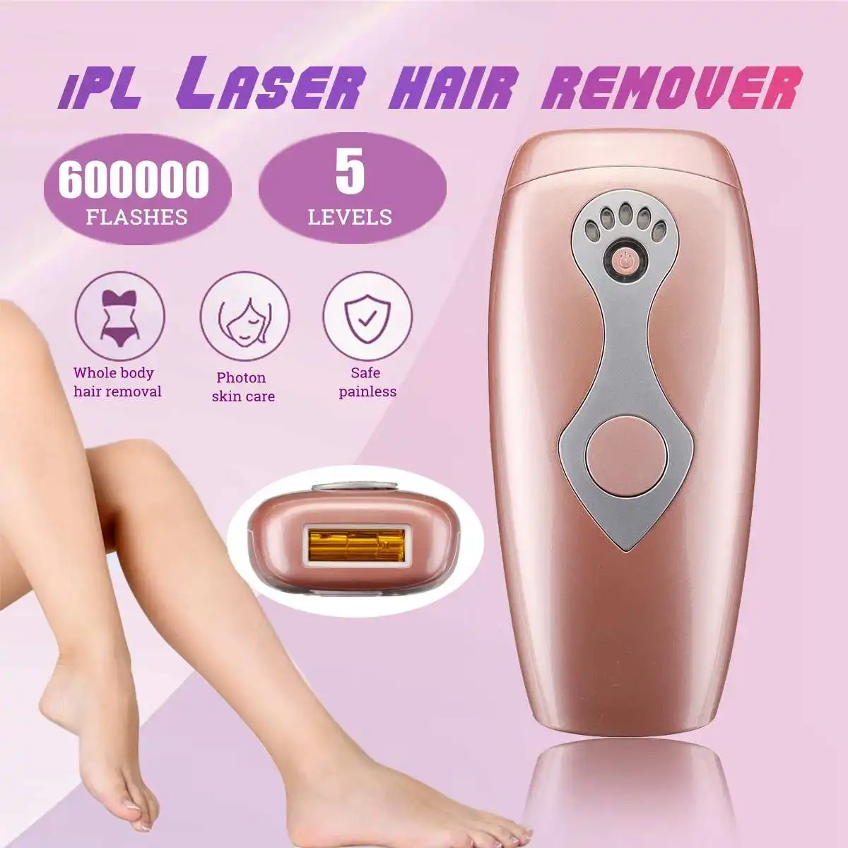 220 В IPL лазерная эпиляция машина лазерный эпилятор для удаления волос перманентное бикини 5 уровней домашний личный бытовой эпилятор