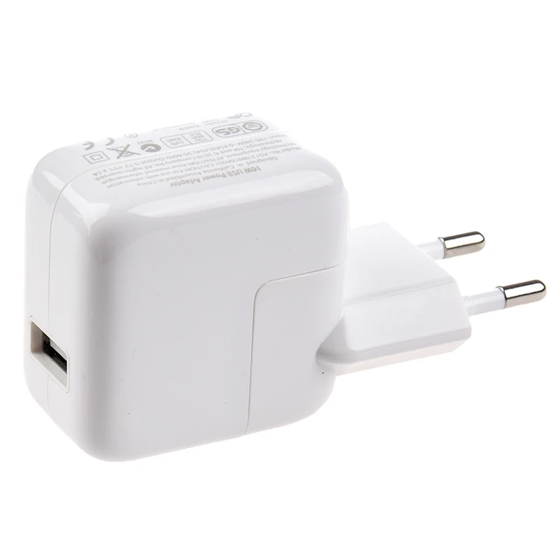 Белые Зарядные адаптеры европейские стандарты для iPad / iPhone/iPod/смартфонов