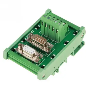 

DB9-MG6 DIN Rail Mount Interface Module Male / Female Connector Board NEW