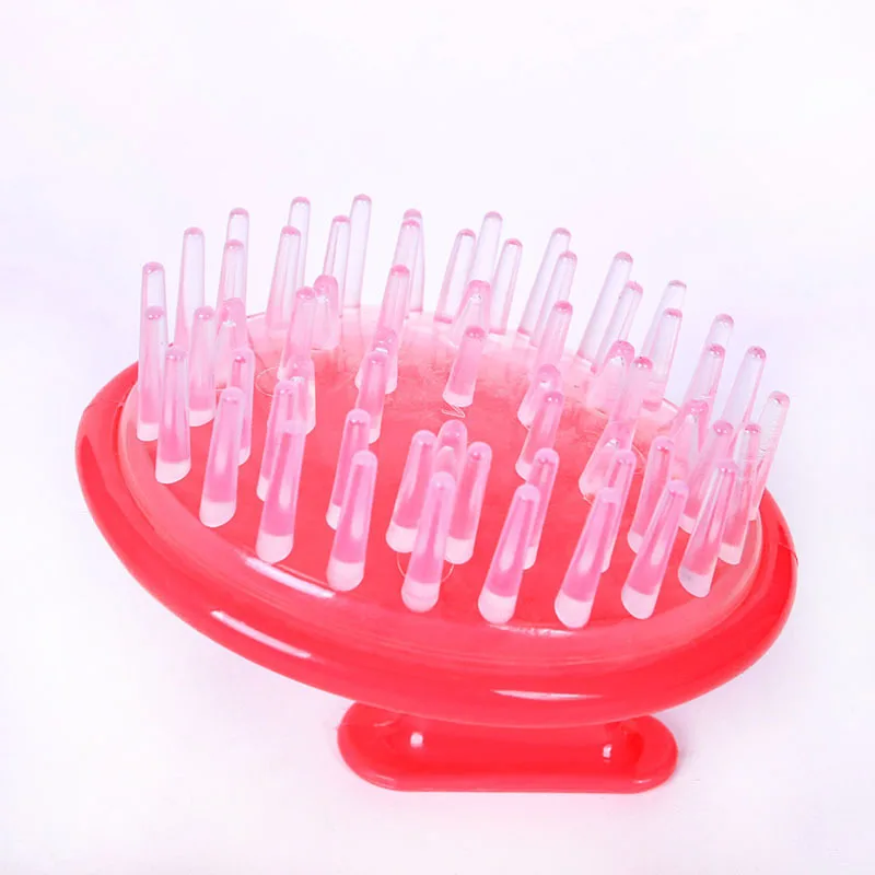 

AMSIC Silicone Head Body To Wash Clean Care Hair Root Itching Scalp Massage Comb Shower Bath Spa Slimming Shampoo Brush AM904