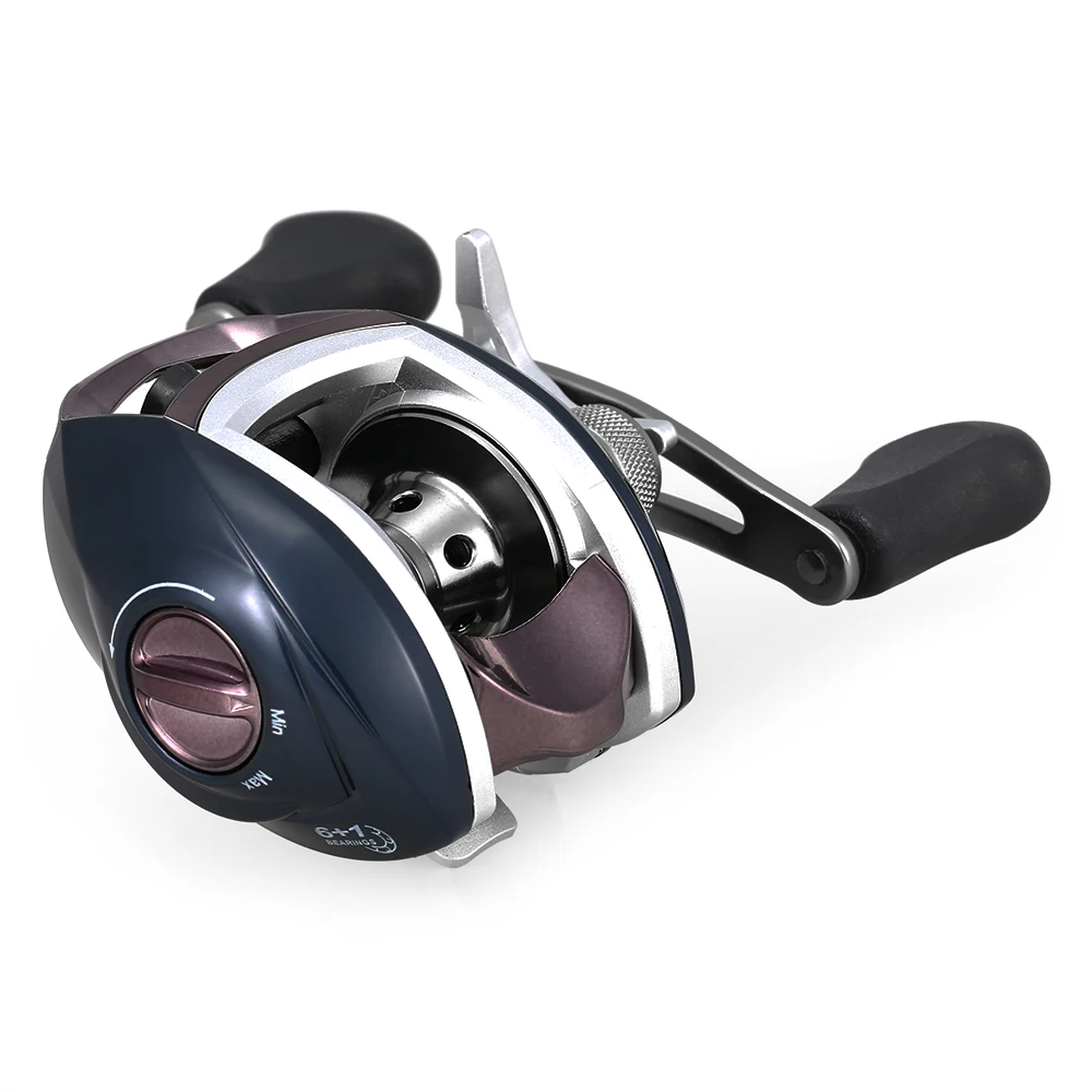 6+ 1 Шариковые подшипники катушка для ловли на приманку высокоскоростная 8,1: 1 Передаточное отношение Рыболовная катушка для ловли на приманку легкий