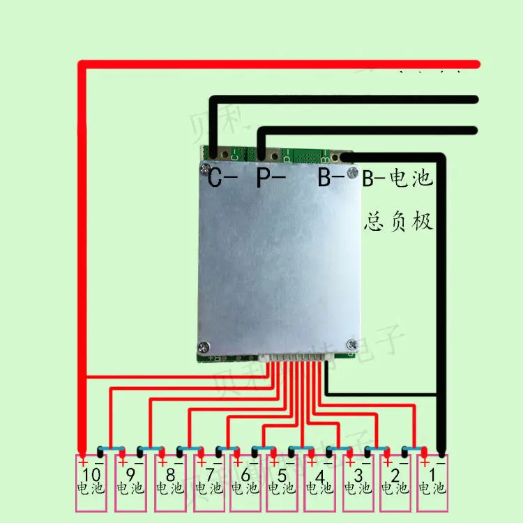 DYKB 10S 35A 36V BMS PCB литий-ионная батарея 18650 защита с балансом 36V 37V 42V для ebike escooter