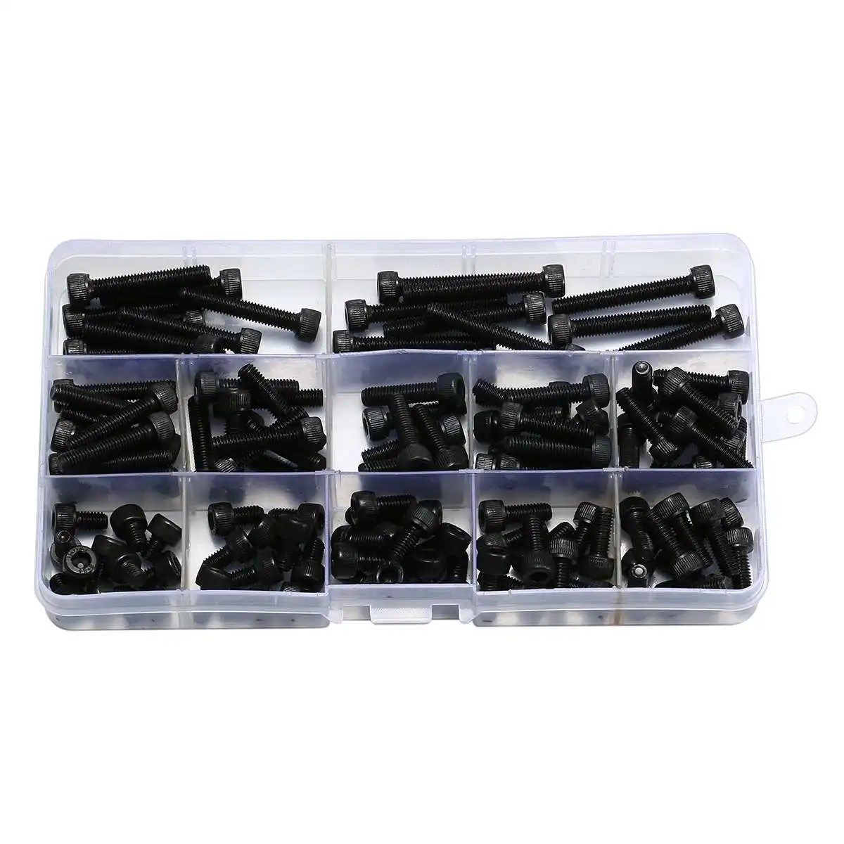 140Pcs M5 12.9 Grade Carbon Steel Hex Socket Cap Head