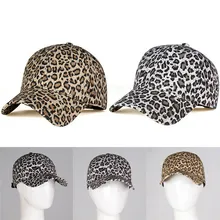 Модные Повседневное с леопардовым принтом сатиновая юбка-американка с принтом Панель Strapback Шляпы лагеря Кепки животные в ретро стиле бейсбол, гольф Кепки один размер для взрослых