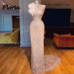 Роскошные Арабский Дубай Русалка Длинные вечерние платья Robe de soiree Longue Африканский мусульманское нарядное платье на выпускной, вечернее