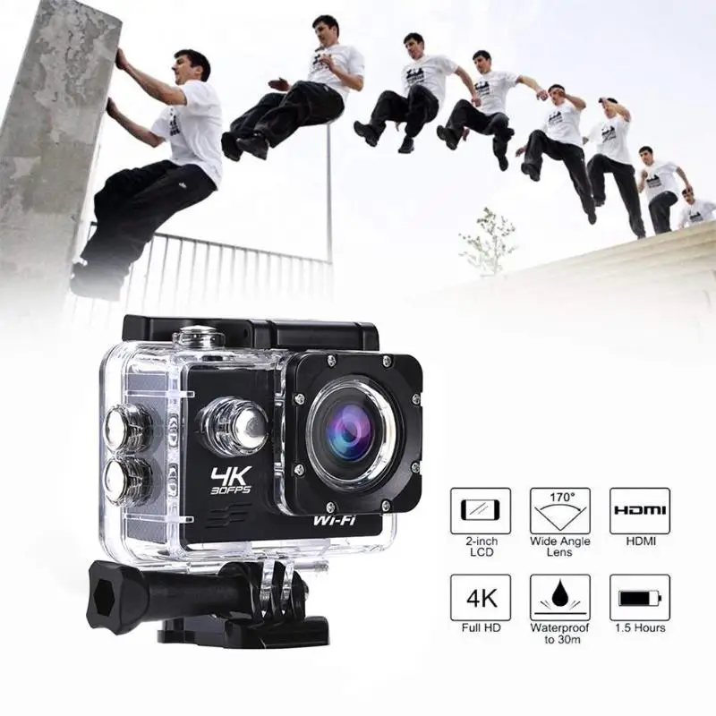 

AT-Q1 2.0Inch Action Camera 4K 1080P WiFi 30m Waterproof Sports Camera Video Recording Cameras Sport Cam