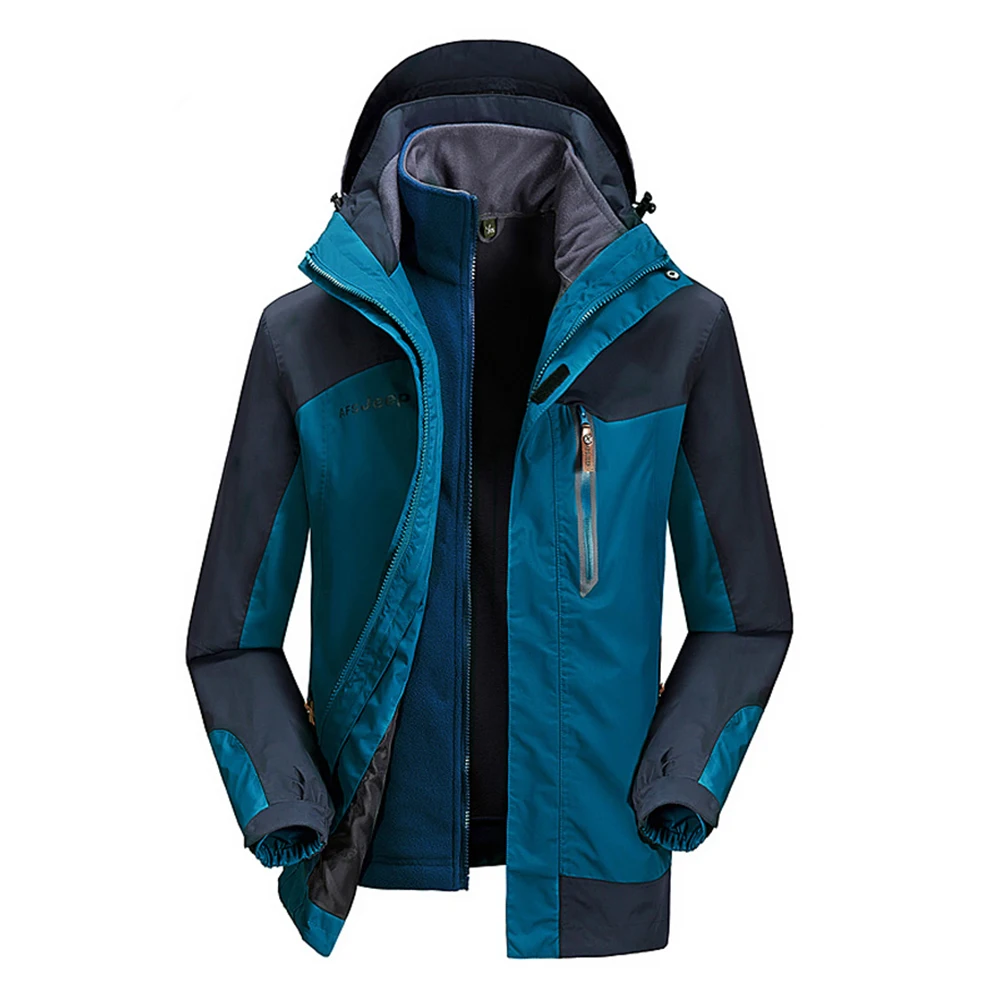 Waterproof Windbreak Hooded Hiking Ski Jacket Softshell Waterproof ...